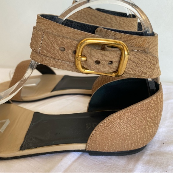 CHLOE tan ankle strap leather sandals size 7.5 - Picture 4 of 8